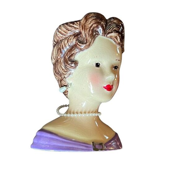 A Special Place (2004) Ceramic Female Retro Desktop Vase Pen Holder - Picture 6 of 6